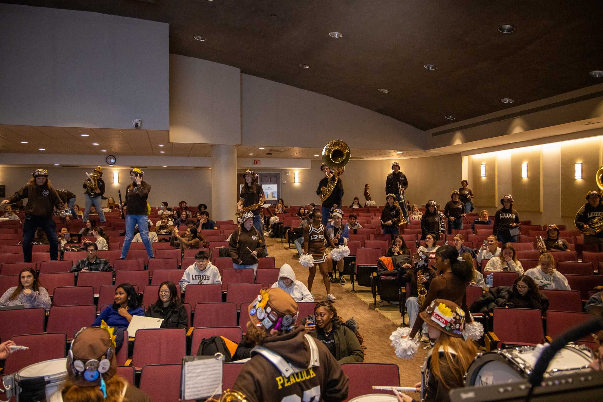The 97 playing in Packard auditorium during EcoFlame