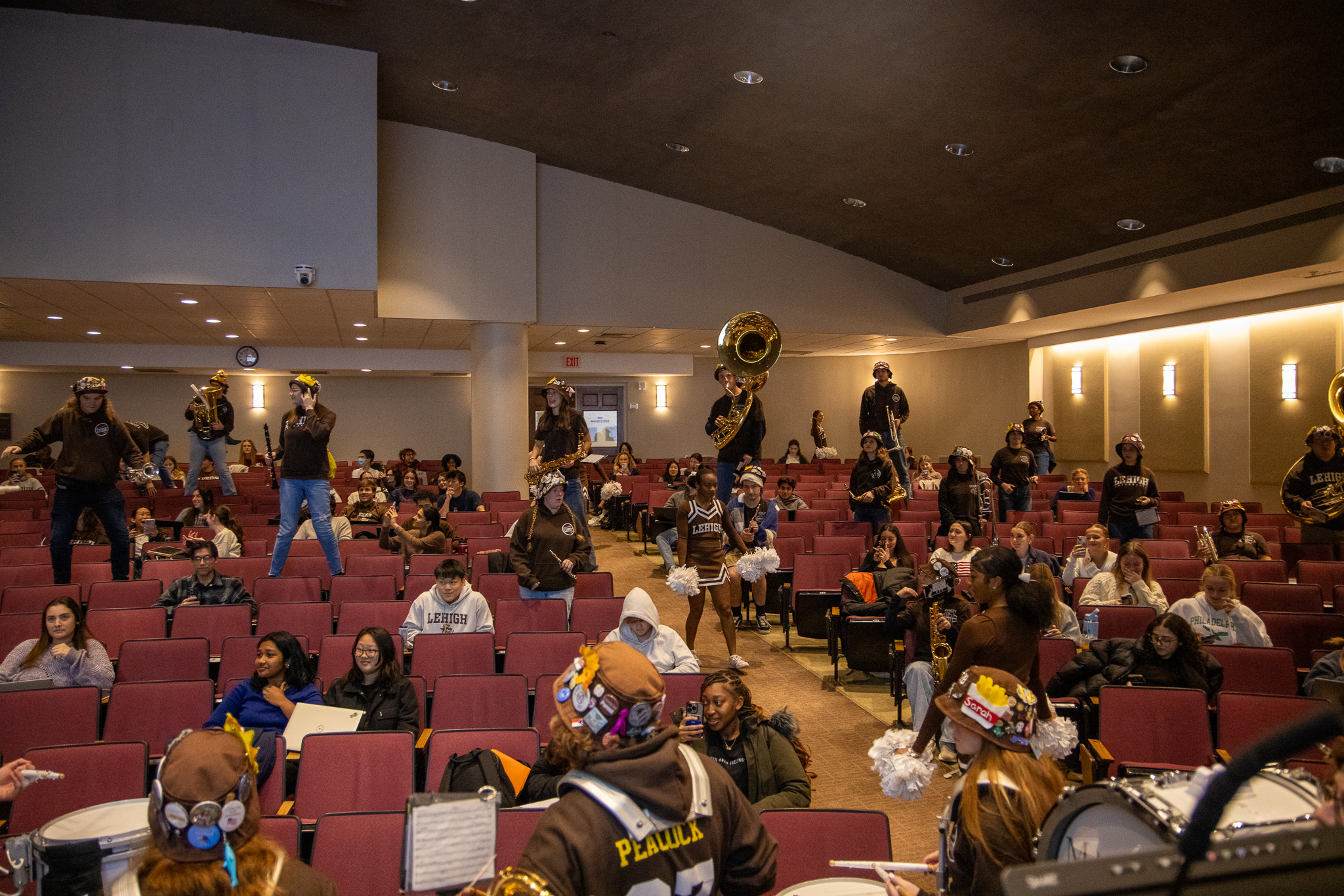 The 97 playing in Packard auditorium during EcoFlame